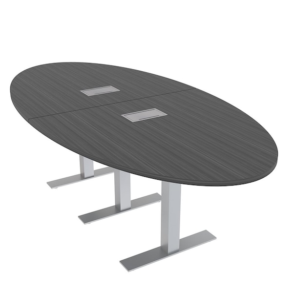 Skutchi Designs 45 in W, 96 in L, 29 in H, Engineered Wood Top, Grey HAR-OVL-46x93-T-ELEC-ASIANNIGHT - main